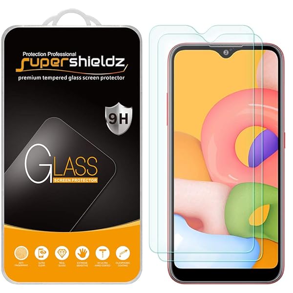Supershieldz Supershieldz 2 Pack Tempered Glass Screen Protector for Samsung Galaxy A01 Anti Scratch Bubble Free