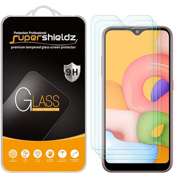 Supershieldz Supershieldz 3 Pack Tempered Glass Screen Protector for Samsung Galaxy A01 Anti Scratch Bubble Free - View 2 of 5