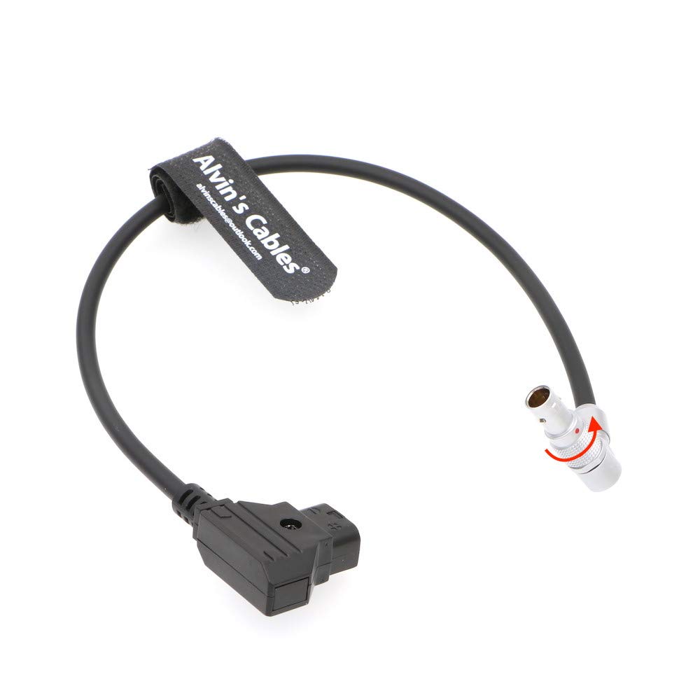 Alvins Cables Rotatable Right Angle 2 Pin Z CAM E2 S6 F6 Power Cable Adjustable 90 Degrees Male to Dtap Cord
