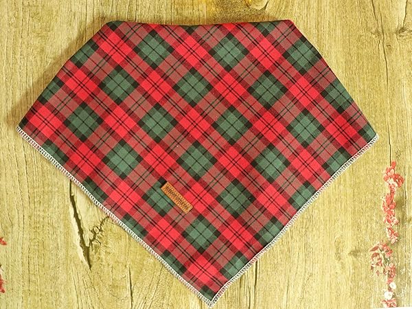 Elegant little tail Elegant Little Tail Christmas Bandana Washable Reversible Cotton Pet Scarf Adjustable for Small to Large Dogs and Cats - View 4 of 8