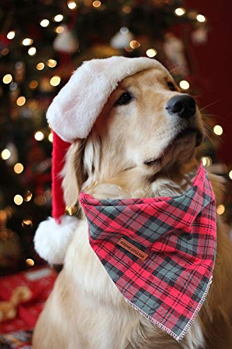Elegant little tail Elegant Little Tail Christmas Bandana Washable Reversible Cotton Pet Scarf Adjustable for Small to Large Dogs and Cats - View 5 of 8