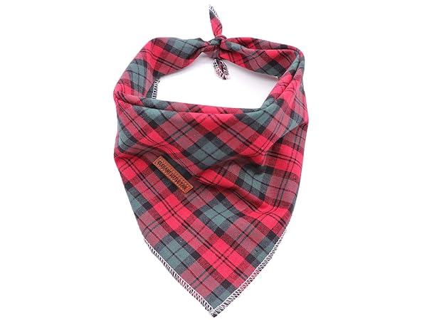 Elegant little tail Elegant Little Tail Christmas Bandana Washable Reversible Cotton Pet Scarf Adjustable for Small to Large Dogs and Cats - View 2 of 8