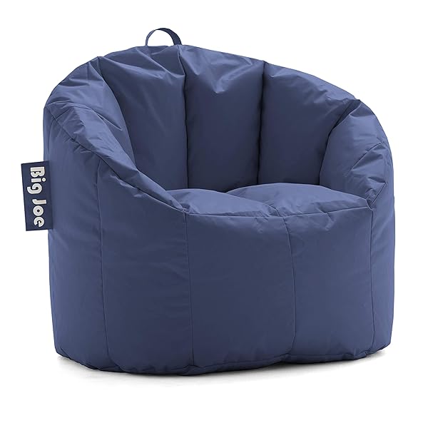 Big Joe Big Joe Milano Navy Beanbag Chair - Durable Smartmax Comfort for Home & Office