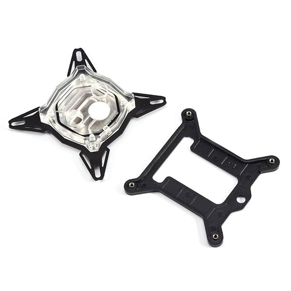 Yoidesu 0.3mm Intel CPU Water Block - Red Copper & Acrylic Cooling Solution for 775/115x/2011 with LED Light - View 8 of 11