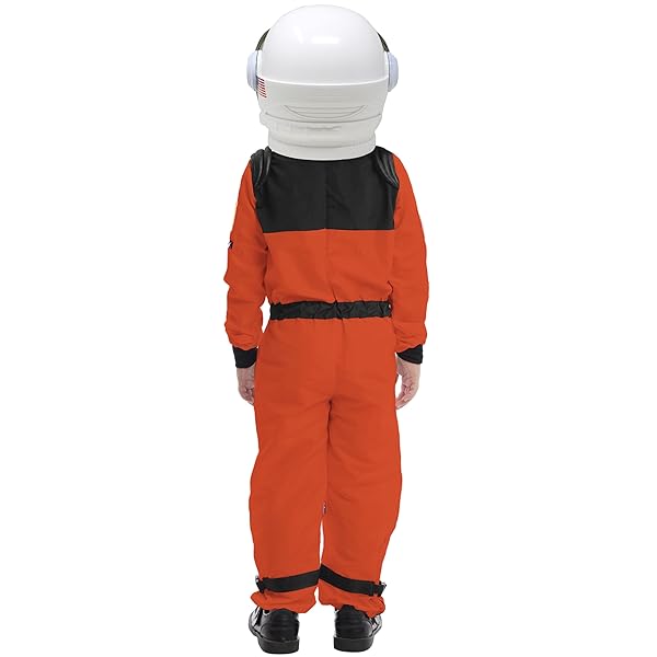 Spooktacular Creations Spooktacular Creations Orange Astronaut Costume for Toddlers with Helmet and Movable Visor Perfect for Halloween and Cosplay Party Supplies - View 7 of 8