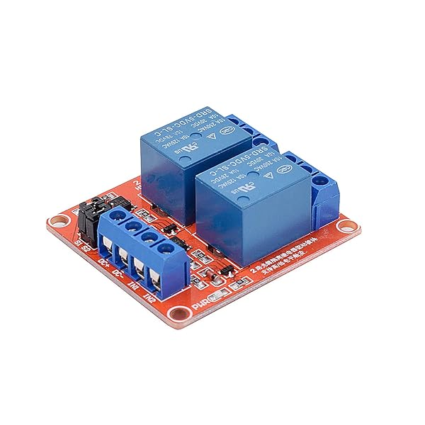 Valefod 2 Pack DC 5V Relay Module 2 Channel Relay Switch Optocoupler Isolation High Low Level Trigger - View 5 of 8