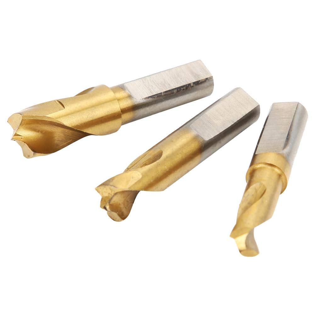 Vikye 3-Piece HSS CO Cobalt Spot Weld Cutter Kit - 1/4in, 5/16in, 3/8in Drill Bit Set for Easy Spot Weld Separation