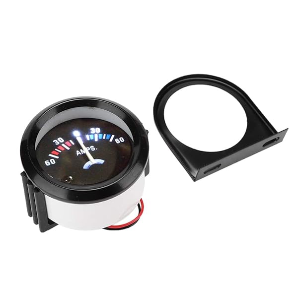Acouto Acouto 12V 2 Inch Car Ammeter Voltmeter 60 Amp Gauge for Motorcycle Vehicle Tractor Modification - View 2 of 10