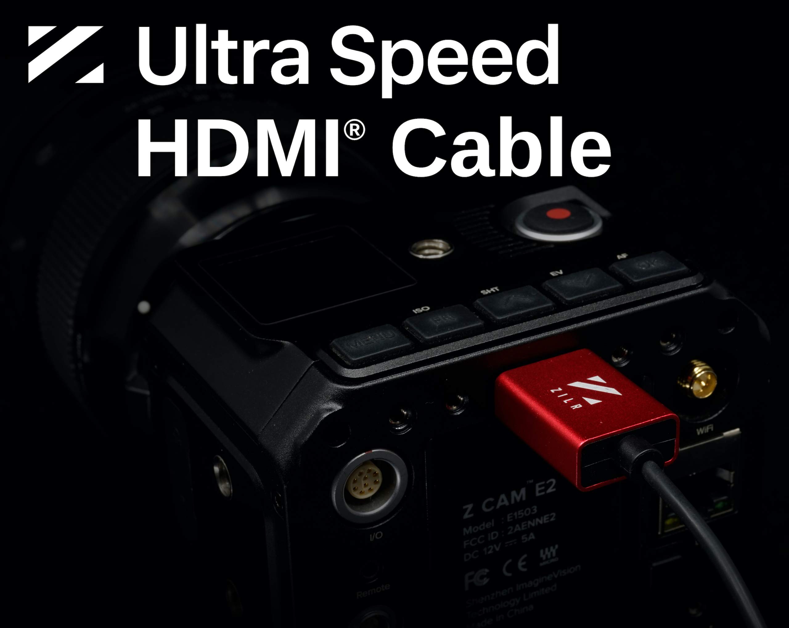 ZILR 8K Ultra Speed HDMI 2.1 Cable 45cm Type A to Type A Secure Locking 8K60 4K120 48Gbps HDR10 Ethernet Support - View 7 of 7