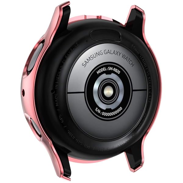 Yrzper Galaxy Watch Active 2 Bumper Case Double Row Diamond Glitter Frame Hard Shell Cover Pink 40mm 44mm - View 10 of 10