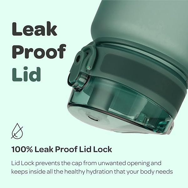 Hydracy Hydracy Water Bottle 32 oz BPA Free Gym Bottle with Fruit Infuser Leak Proof Lid Ideal for Fitness Sports and Outdoors - View 5 of 10