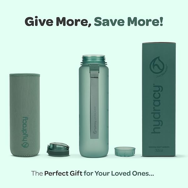 Hydracy Hydracy Water Bottle 32 oz BPA Free Gym Bottle with Fruit Infuser Leak Proof Lid Ideal for Fitness Sports and Outdoors - View 7 of 10