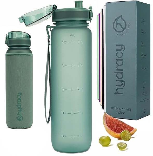 Hydracy Hydracy Water Bottle 32 oz BPA Free Gym Bottle with Fruit Infuser Leak Proof Lid Ideal for Fitness Sports and Outdoors - View 2 of 10