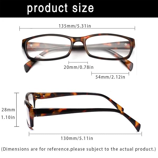 Henotin Henotin 5 Pack Reading Glasses Blue Light Blocking Anti Eyestrain for Men and Women Mix Color 1.00 Strength - View 3 of 7