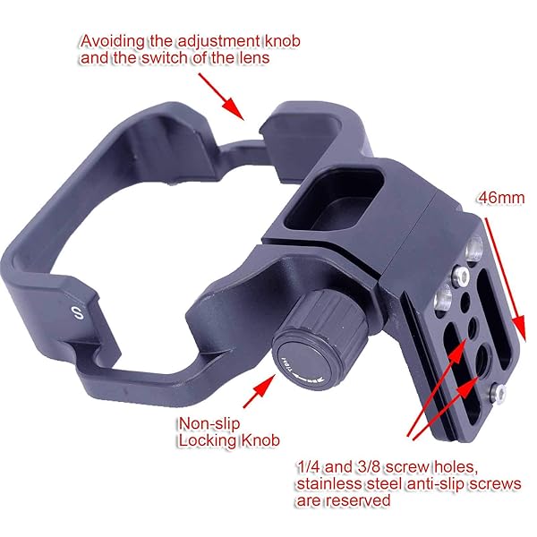 iShoot iShoot CNC Lens Collar Support for Nikon PC-E Micro NIKKOR 85mm - Arca-Swiss Quick Release Tripod Mount - View 6 of 11