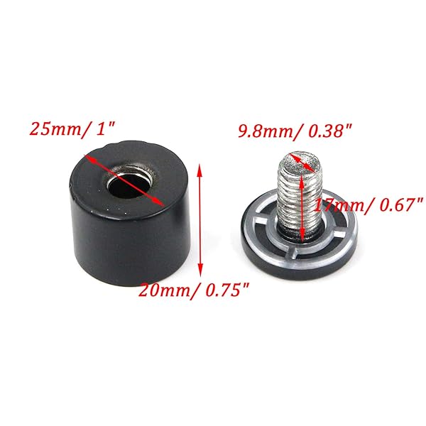 Antrader Antrader 12-Pack Stainless Steel Glass Standoff Mounts Matte Black Wall Standoffs for Advertising and Hardware - View 3 of 5