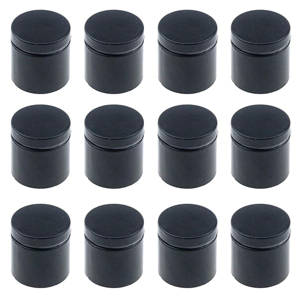 Antrader Antrader 12-Pack Stainless Steel Glass Standoff Mounts Matte Black Wall Standoffs for Advertising and Hardware - View 2 of 5