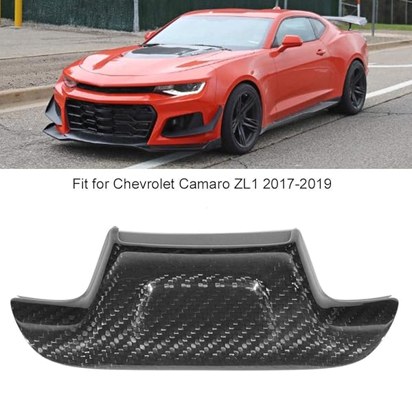 Aramox Carbon Fiber Steering Wheel Trim Cover for ZL1 2017-2019 No Hole Design - View 3 of 10