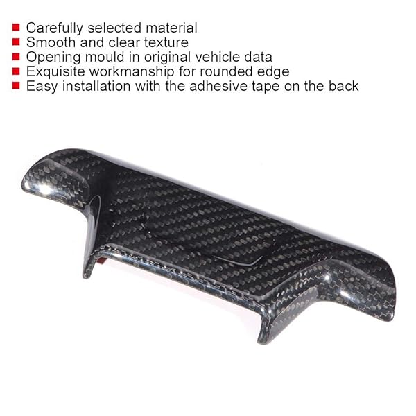 Aramox Carbon Fiber Steering Wheel Trim Cover for ZL1 2017-2019 No Hole Design - View 4 of 10