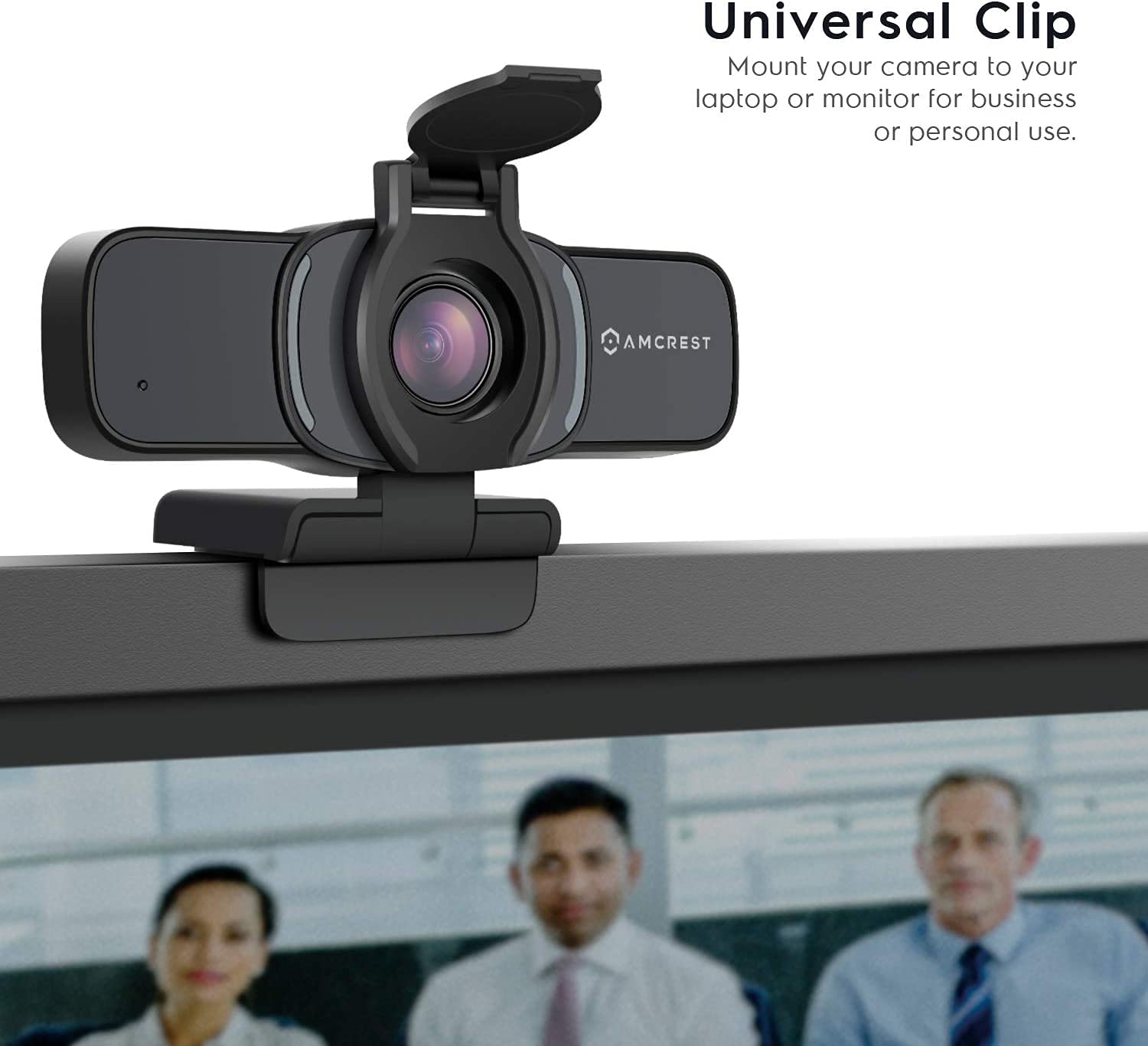 Amcrest Amcrest 1080P Webcam with Microphone and Privacy Cover for PC Desktop and Laptop HD Streaming Wide Angle Lens and Large Sensor - View 4 of 7
