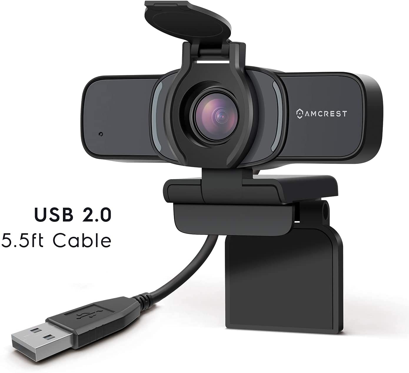 Amcrest Amcrest 1080P Webcam with Microphone and Privacy Cover for PC Desktop and Laptop HD Streaming Wide Angle Lens and Large Sensor - View 5 of 7