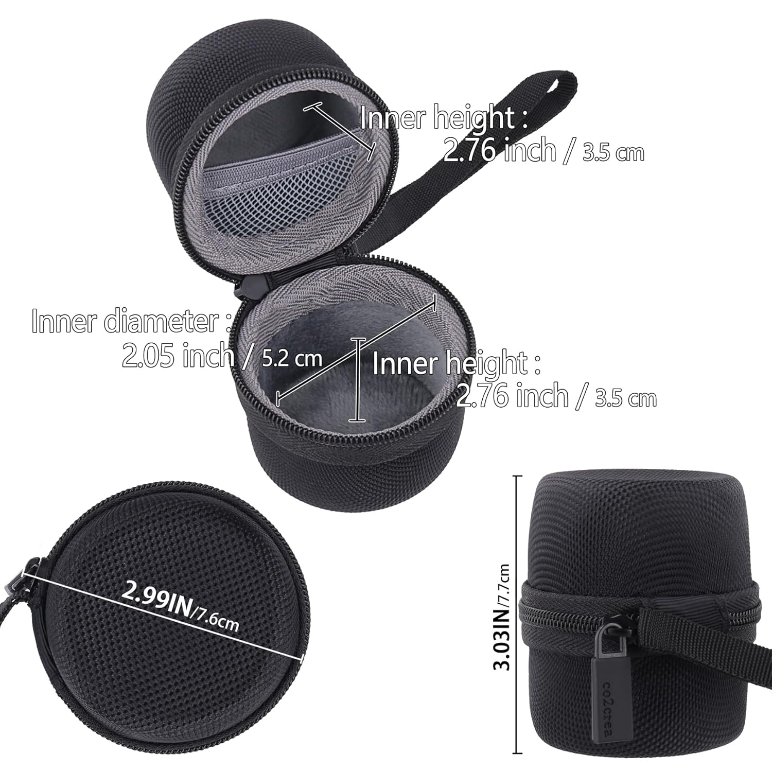 co2CREA co2CREA Hard Protective Storage Case for LectroFan Micro and Micro2 Travel Case for Sound Machine and Bluetooth Speaker - View 6 of 9