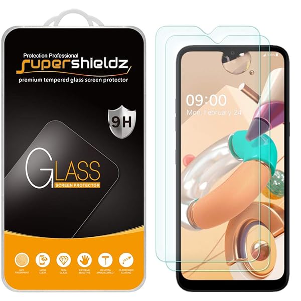 Supershieldz Supershieldz 2 Pack Tempered Glass Screen Protector for LG K41S Anti Scratch Bubble Free - View 2 of 5