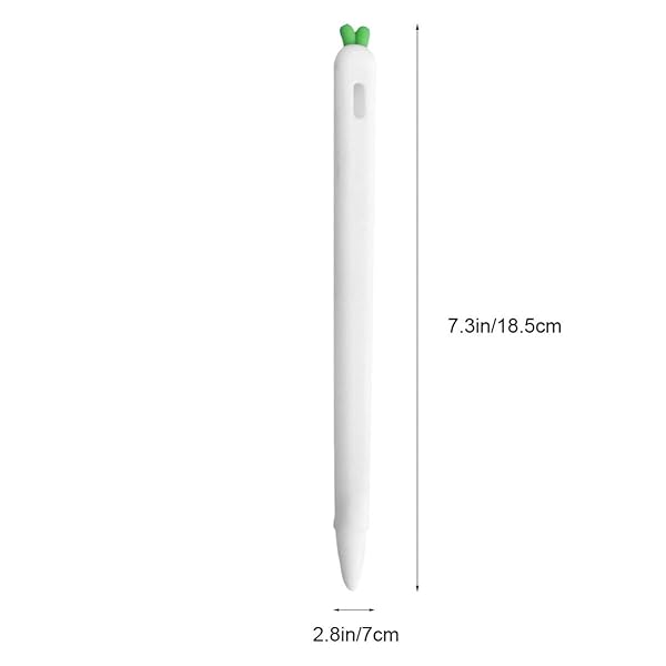 Hemobllo Carrot-Shaped Silicone Sleeve for Apple Pencil 2 - Shockproof Grip & Cover | Hemobllo Case - View 7 of 11