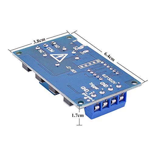 Valefod DC 6-30V Timer Relay Module 2 Pack Programmable Delay Cycle Timer with LED Display and 5V Micro USB for Smart Home Control - View 8 of 8