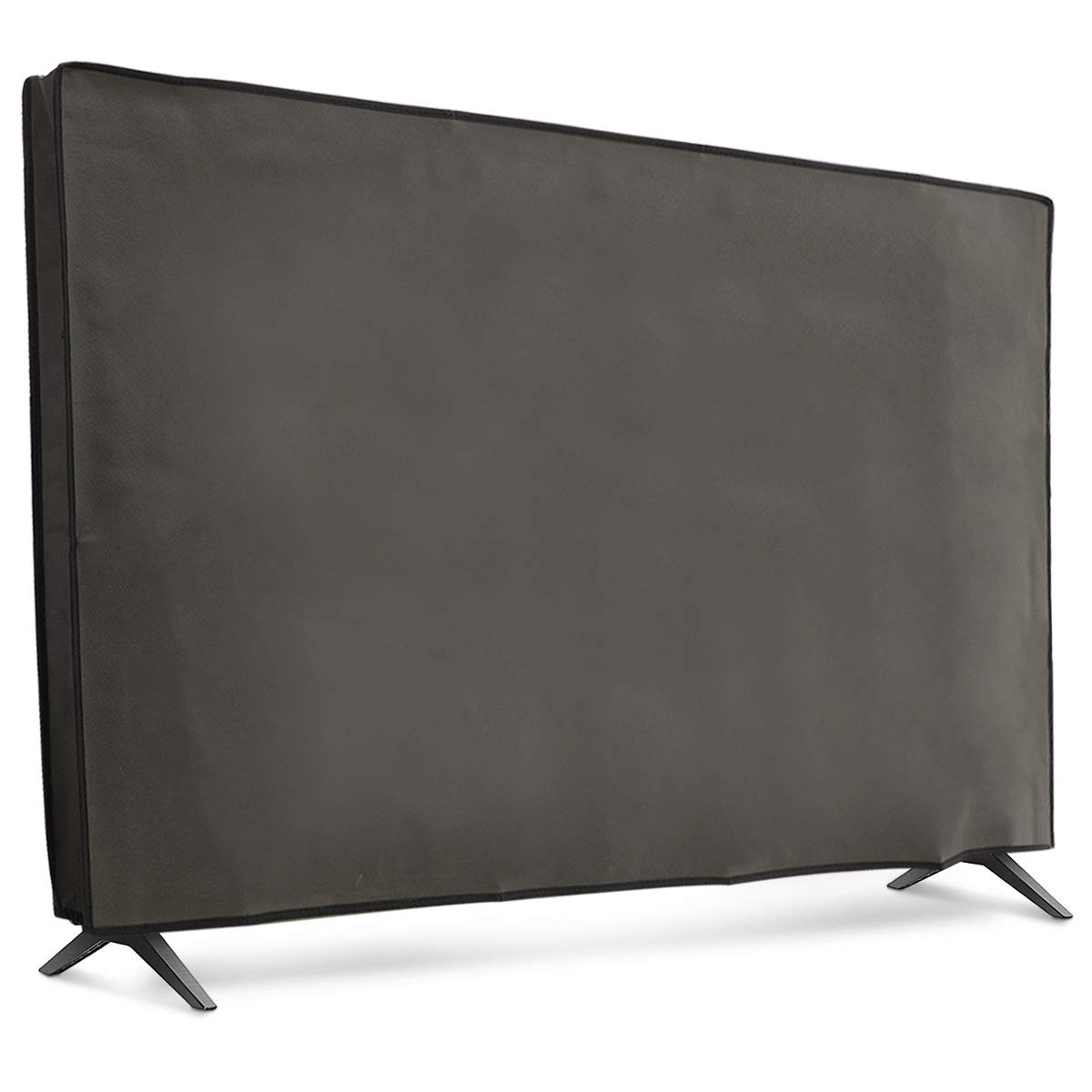 "KWMobile Dust Cover for 43" TV - Durable Dark Grey Fabric Protector for Indoor Flat Screen TVs"