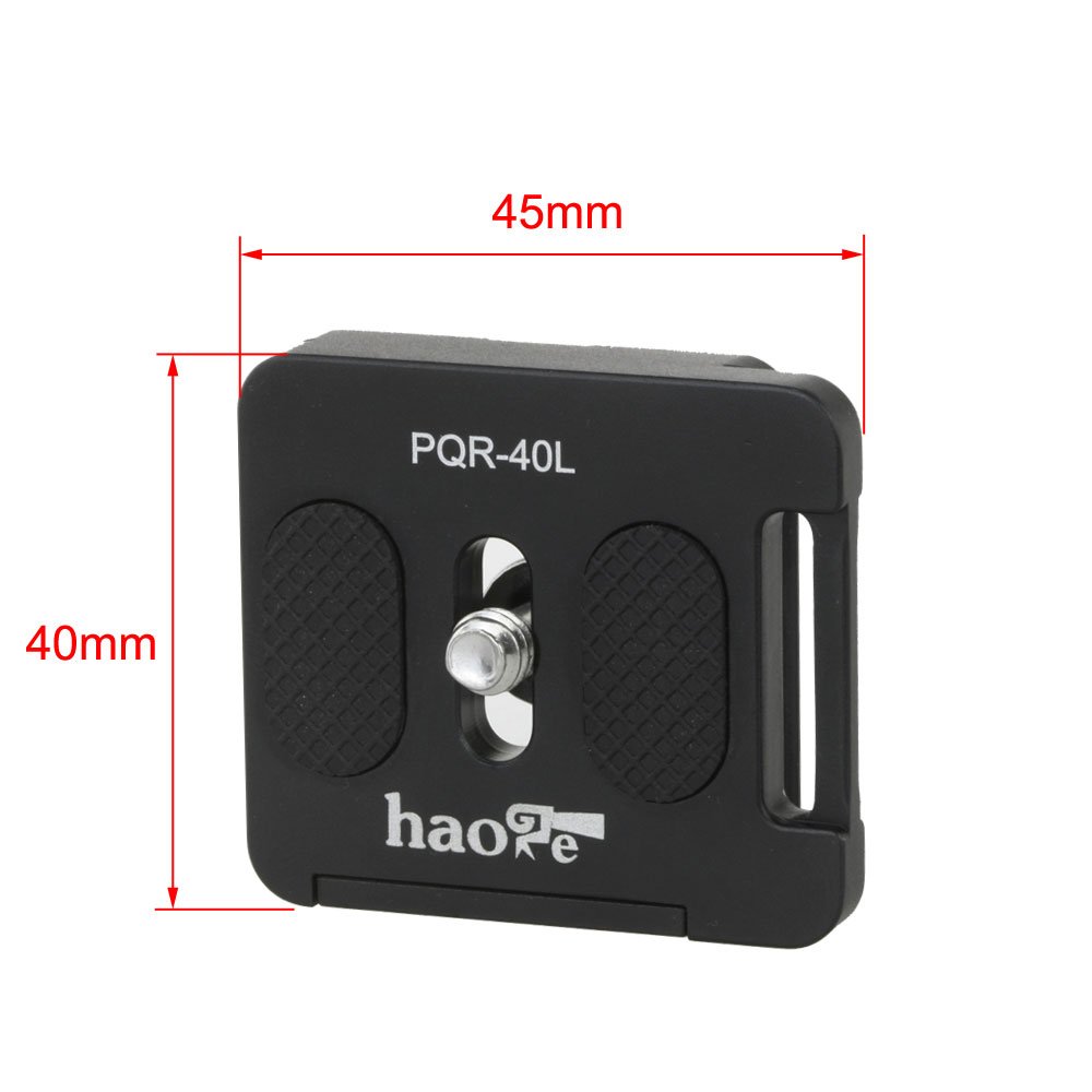 Haoge PQR-40L 40mm Universal Camera Quick Release Plate for Arca Swiss Tripod Ball Head Clamp - View 5 of 6
