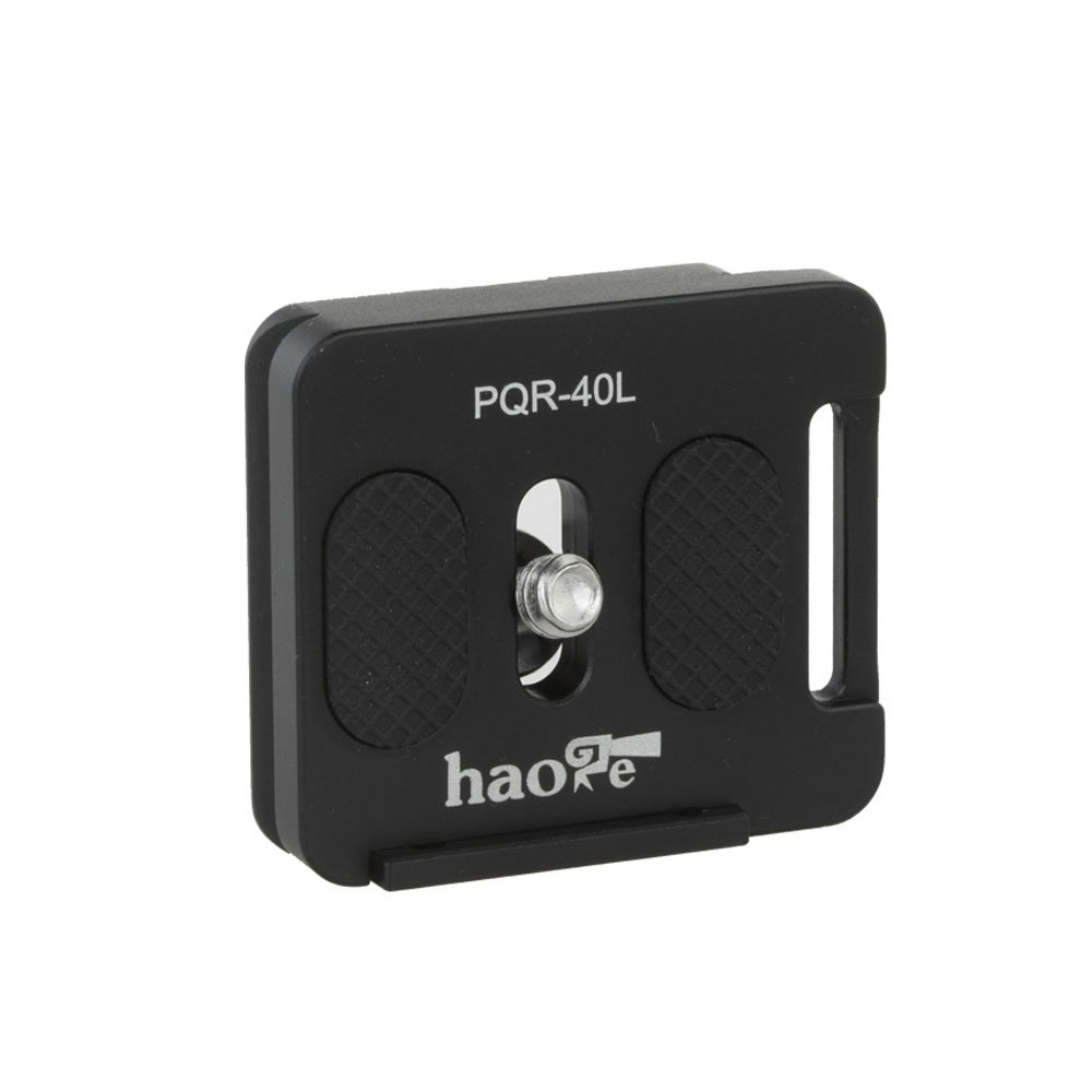 Haoge PQR-40L 40mm Universal Camera Quick Release Plate for Arca Swiss Tripod Ball Head Clamp