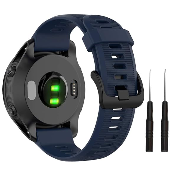 ISABAKE Band for Garmin Forerunner 935/Forerunner 945/Forerunner 745,Compatible with Fenix 5/ Fenix 5Plus/ Fenix 6/ Fenix 6 Pro/Approach S60,Soft Silicone 22mm Replacement Bands