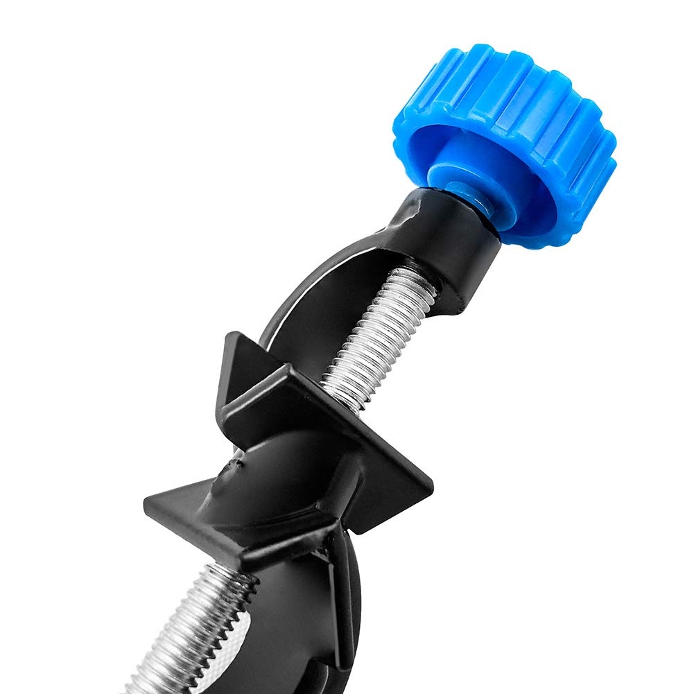 QWORK QWORK Lab Stand Clamp Holder 4 Pack Aluminum Alloy Right Angle Clamp with Boss Head Rods for 18mm Diameter - View 3 of 4