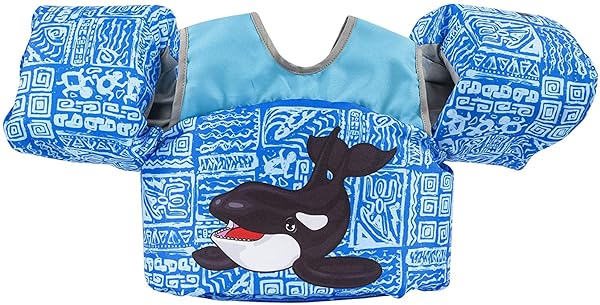 Body Glove Body Glove Paddle Pals Learn to Swim Life Vest for Kids 33-55 lbs Orca Design