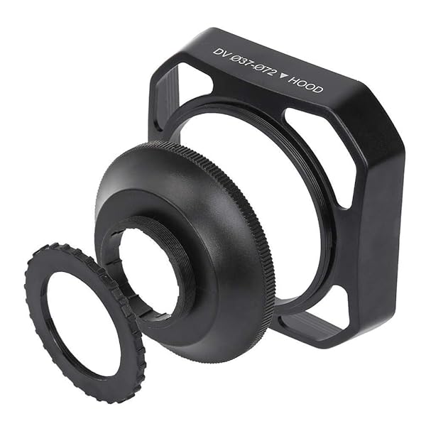 Diyeeni 37mm-72mm Camera Lens Hood - Reduce Glare & Enhance Video Quality for Digital Cameras & Camcorders - View 9 of 10