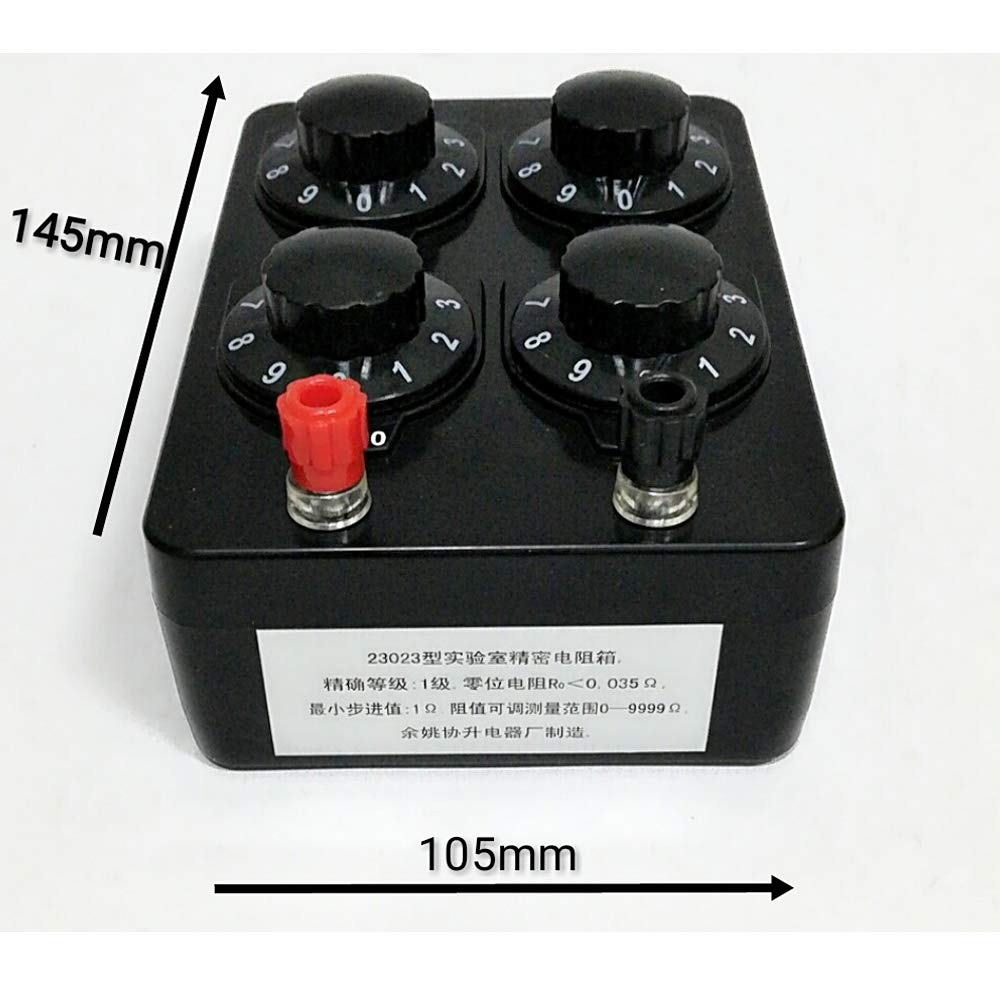 Acxico Acxico 1Pcs 0-9999 Ohm Resistance Box Precision Variable Resistor for Physics Experiments and Teaching - View 2 of 6