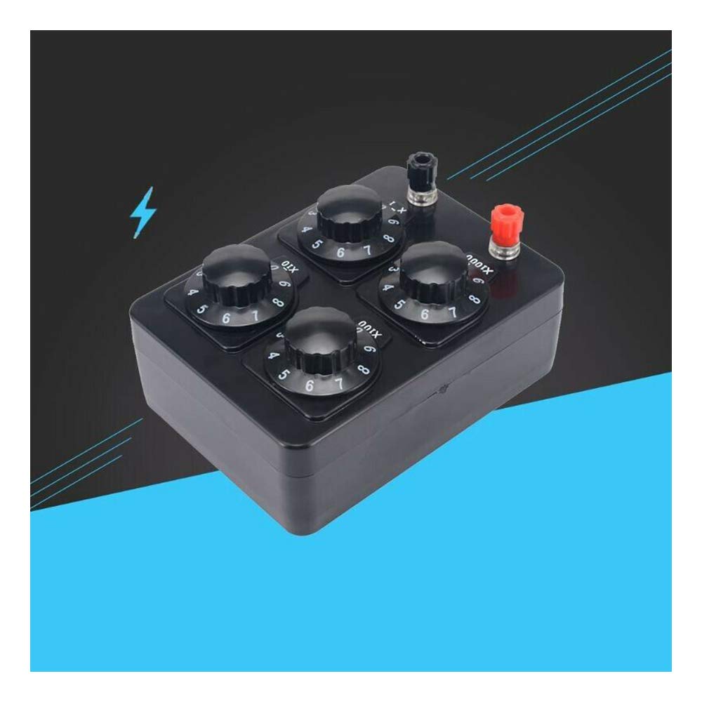 Acxico Acxico 1Pcs 0-9999 Ohm Resistance Box Precision Variable Resistor for Physics Experiments and Teaching - View 3 of 6