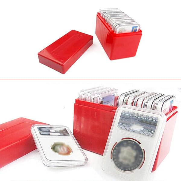 Acxico Acxico 10 Coin Slabs Capacity Holder Storage Box Case for PCGS NGC PCCB PMG - View 4 of 7