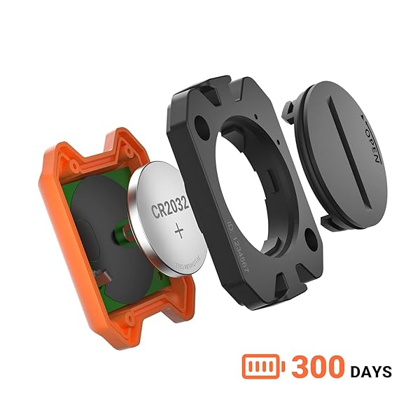 moofit Moofit Bike Speed Sensor Bluetooth ANT Wireless RPM Cadence Sensor for Wahoo Coosporide Rouvy Peloton IP67 Waterproof Orange - View 4 of 7