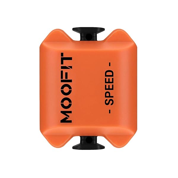 moofit Moofit Bike Speed Sensor Bluetooth ANT Wireless RPM Cadence Sensor for Wahoo Coosporide Rouvy Peloton IP67 Waterproof Orange