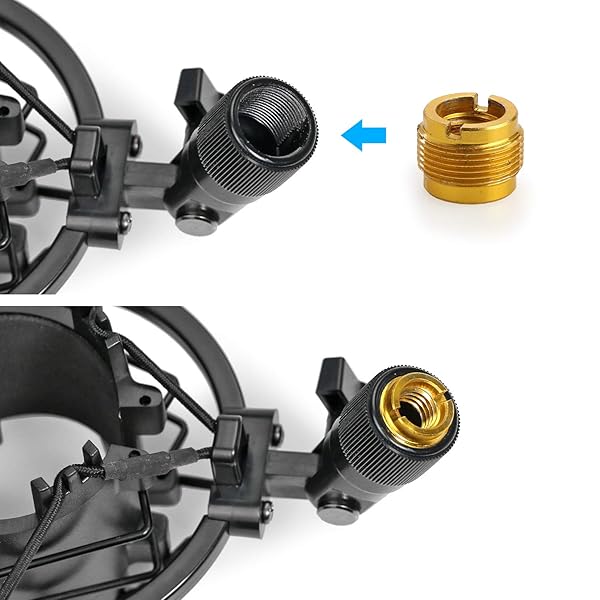 SUNMON SUNMON AT2020 Shock Mount Stand for Audio Technica AT2020 AT2035 AT4040 AT2020USB ATR2500x Reduces Vibration Noise - View 5 of 8
