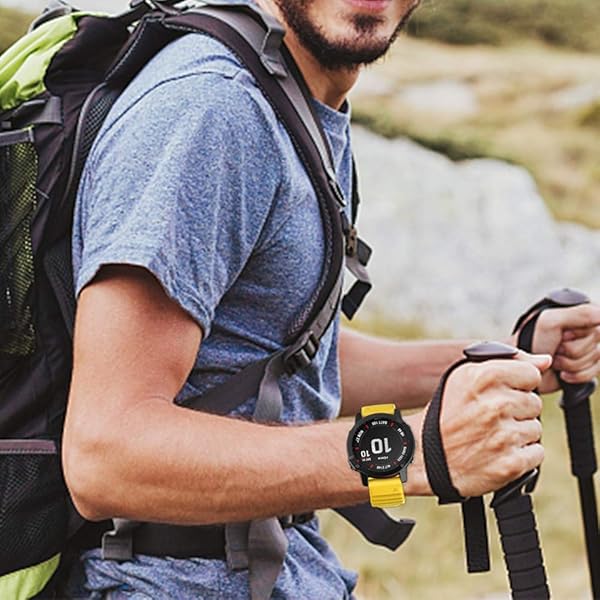 ISABAKE Buy SABAKE 26mm Quick Fit Watch Band for Garmin Fenix 6X/5X/3 - Compatible & Stylish Wristbands - View 9 of 9
