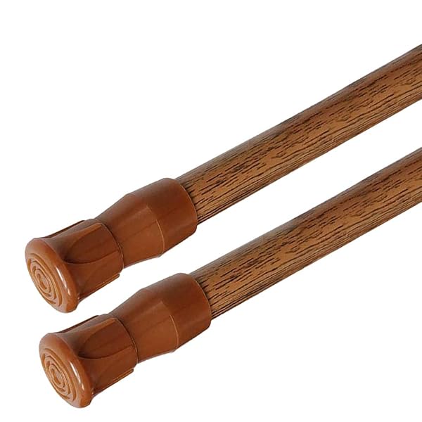 AIZESI "Buy AIZESI Short Spring Tension Curtain Rods 16-28" - Perfect for Lightweight Curtains, 2-Piece Set"