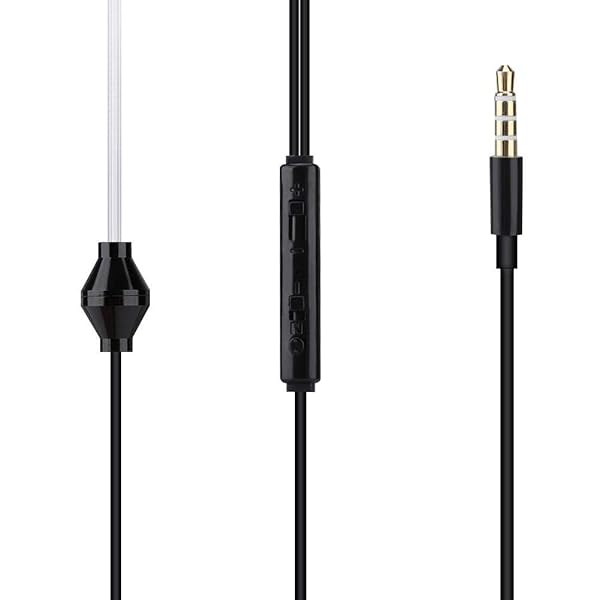 Ciglow Buy Ciglow In-Ear Headphones: Anti-Radiation Acoustic Tube Earpiece with Microphone for Mobile, Tablet & MP3 - Black - View 2 of 9