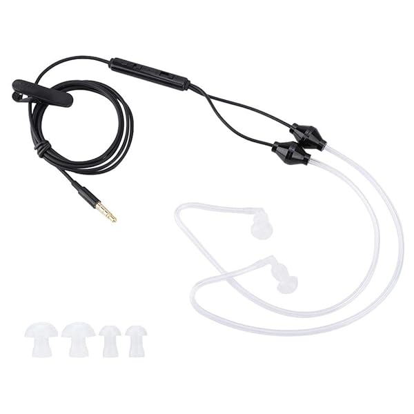 Buy Ciglow In-Ear Headphones: Anti-Radiation Acoustic Tube Earpiece with Microphone for Mobile, Tablet & MP3 - Black