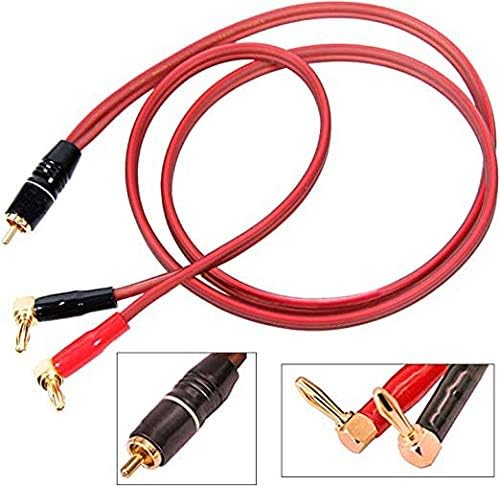 XMSJSIY XMSJSIY Banana Plug to RCA Speaker Cable 2m High Quality 4N OFC Wire for Subwoofer and Loudspeaker Connection - View 7 of 7
