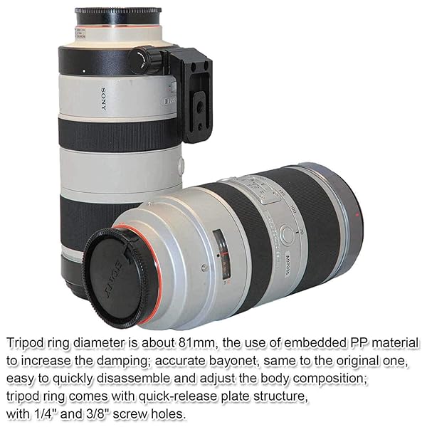 iShoot iShoot 81mm CNC Machined Tripod Mount Ring for Sony 70-400mm Lens - Arca Swiss Quick Release - View 10 of 11