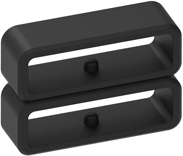 Turnwin Silicone Rubber Fastener Rings for Watch Bands 11 Pack Black Replacement Loops for 22mm Security Wristband Fasteners - View 4 of 7