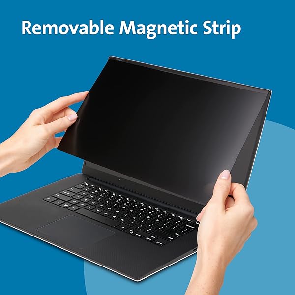 Kensington Kensington MagProÂ™ Magnetic Laptop Privacy Screen 15.6 inch Compatible with HP/Dell/Acer/Asus/Lenovo, Removable 16:9 Laptop Privacy Filter Shield, Anti-Glare, Blue Ray Reduction (K58353WW) - View 3 of 8